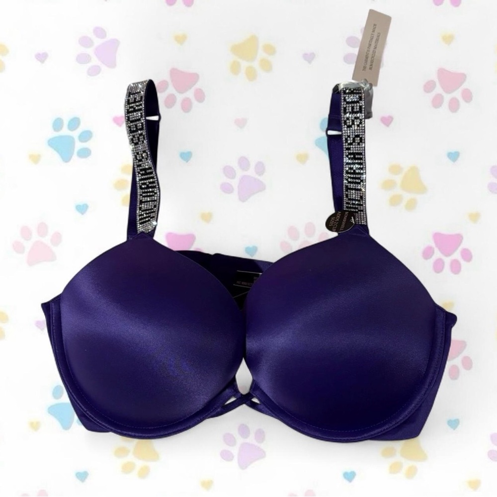 Victoria’s Secret Purple Rhinestone Bombshell Bra
